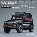 Kids' realistic inertia off-road vehicle model - doors open, lights & music - inertia toy car - cross-border hot seller