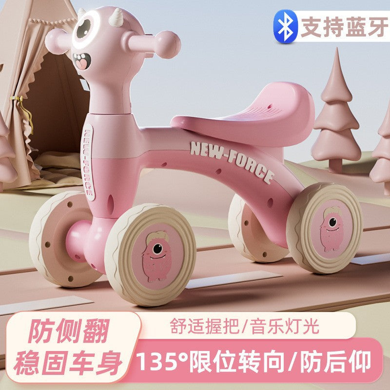 Balance bike for 1 to 3 years old, pedal-free scooter, toy car, indoor and outdoor, boys and girls, toddler scooter, cross-border supply