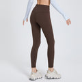 winter new high-waisted fleece-lined leggings for women - outdoor running, butt-lifting, pocketed workout fitness pants