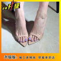 Women's summer stiletto thong sandals pointed toe high heels 2025 new open toe patent leather sexy outdoor slippers