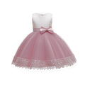 kids dress color matching style fluffy wedding dress princess dress girldress baby first birthday