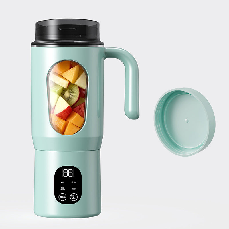 new digital display juicer, home ice crushing juicing cup, usb rechargeable portable juice machine, outdoor travel mug