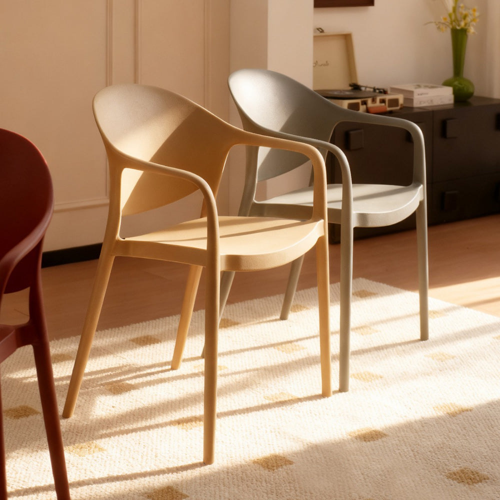Scandinaviancasual dining chair plastic chair for home stackable armchair office conference chair dining table chair back stool