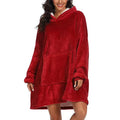 Thickened robe lazy clothes pullover fleece hooded tv blanket outdoor cold weather clothes lazy pajamas wholesale