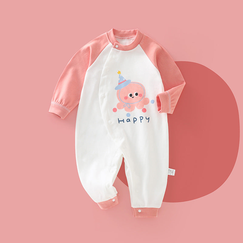 Baby rompers - spring/autumn collection - unisex long sleeve outfit - perfect for first steps & early autumn - trendy & adorable sleepwear