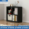 Steel grid cabinet bookshelf - wall-mounted, freestanding, 8-compartment storage unit for home, nursery, and book storage
