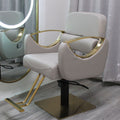 Off-white stainless steel gold square tray, non-tilting