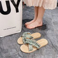 Women's summer slides: new french-style floral espadrilles, fairycore sandals, non-slip beach shoes for vacation