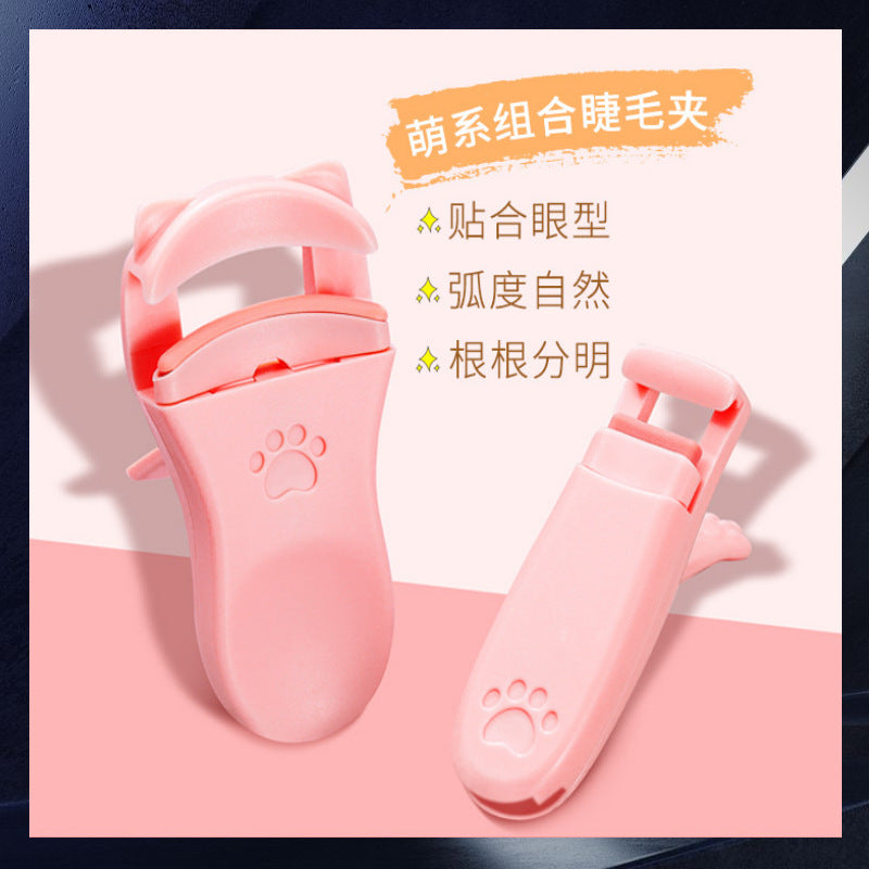 New arrival cute cat claw eyelash curler wholesale portable cute curling eyelash artifact without eyelid clip cross-border exclusive supply
