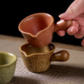 Retro ceramic stylish handle seasoning small milk dish dipping small milk cup sauce steak dessert sauce dessert dish