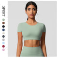 New arrival: barely-there feel, high-intensity compression yoga top. brushed fleece, built-in bra, quick-dry running & workout top for women