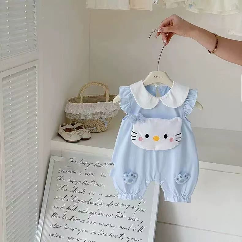 Summer new arrivals: cute cartoon baby rompers & crawling suits - korean style short-sleeve bodysuits for infants