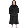 Thickened nightgown fleece lazy pullover tv blanket flannel pajamas hooded long120cm150cm