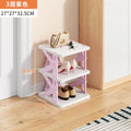 Installation-free foldable shoe rack for home door simple multi-layer small narrow entry door back dormitory space-saving shoe rack