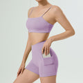 New peach lift workout shorts for women - slimming, high-waisted, tummy control, running, fitness, and yoga set for sports & outdoors