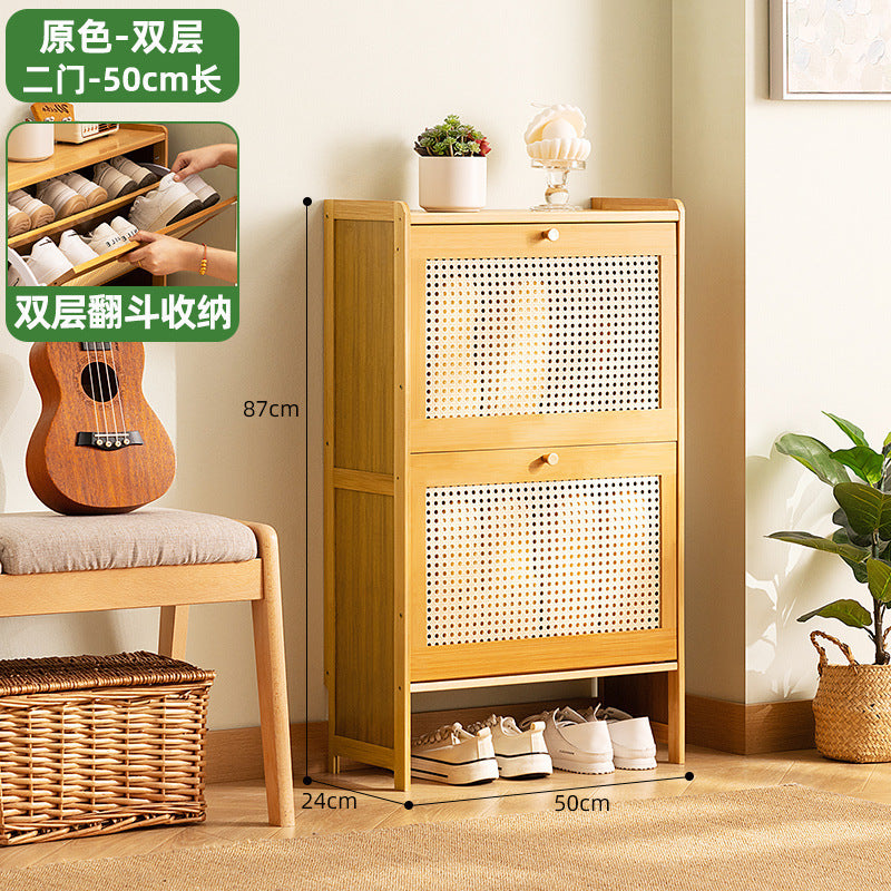 Simple shoe rack household door multi-layer with door dust-proof entry shoe rack shoe cabinet high vertical integrated storage rack