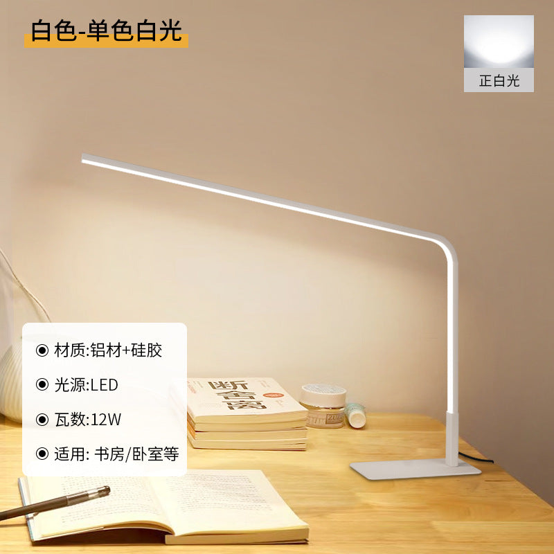 Full spectrum led desk lamp - eye protection for bedroom, study, and students - flicker-free, ideal for reading and writing