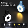 Portable magnetic phone fill light - soft light for photography, videography, and live streaming - tri-color temperature led clip light