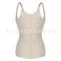 Latex shapewear 25 steel bone rubber buttoned breast support silm vest body shaping tummy control tight sports vest personalized