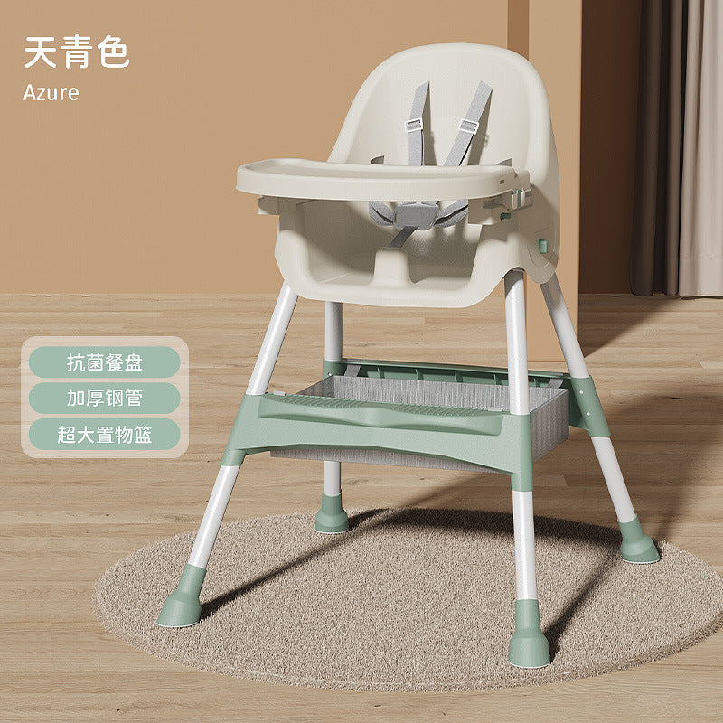 Baby dining chair foldable multi-functional children portable baby eating seat home baby learning dining table and chair