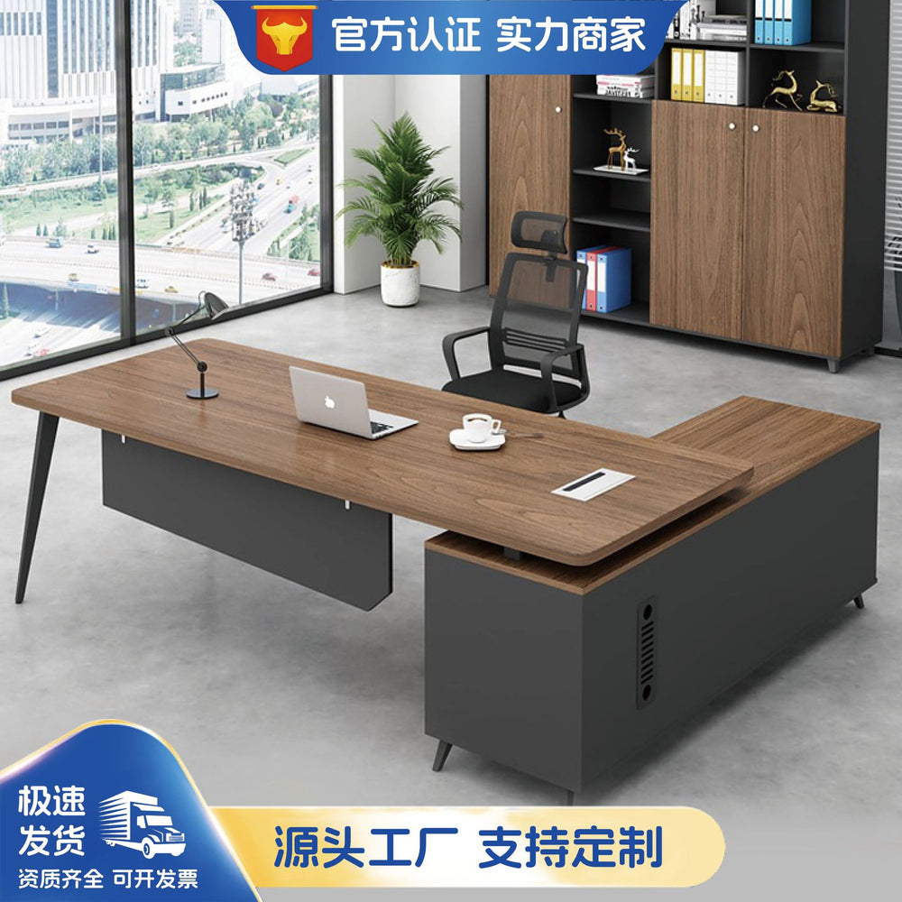 Manager's desk, executive desk, ceo desk set, single executive office desk, modern minimalist supervisor desk