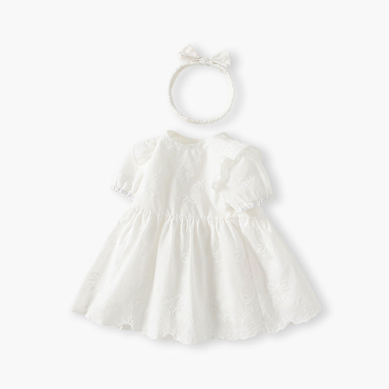 Baby girl dress gown summer children's skirt  summer new style princess dress chic short sleeve tutu dress