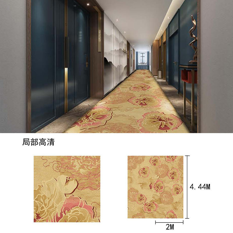 In stock haima 800g nylon carpet hotel corridor aisle thickened flame retardant b1 fireproof bedroom carpet