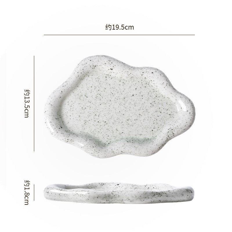 Inspopular photo props jewelry storage tray display tray electroplated silver tray accessible luxury ceramic jewelry ornaments