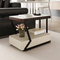 All solid wood movable coffee table smart sofa side table modern casual corner table living room multifunctional storage cabinet movable