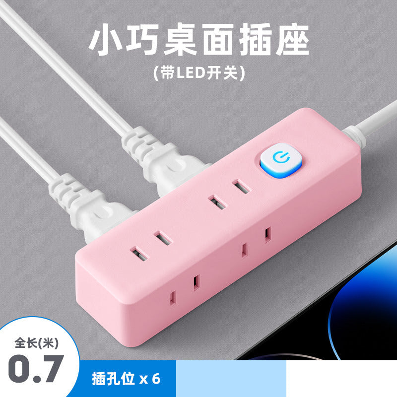 Two-pin socket 2-hole plug for homeusb power strip two-pin plug wiring board two-claw plug-in board two-pin power strip