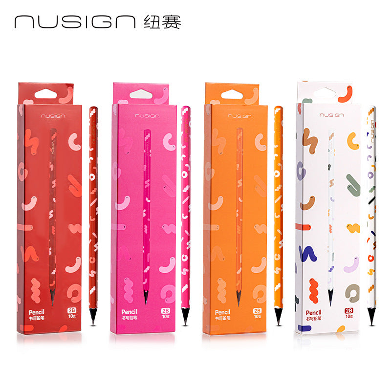 Deli Newsay NS745 Year of the Snake Black Wood HB/2B Hexagonal Pole Newsay Pencil 10pcs/box Stationery Pencil