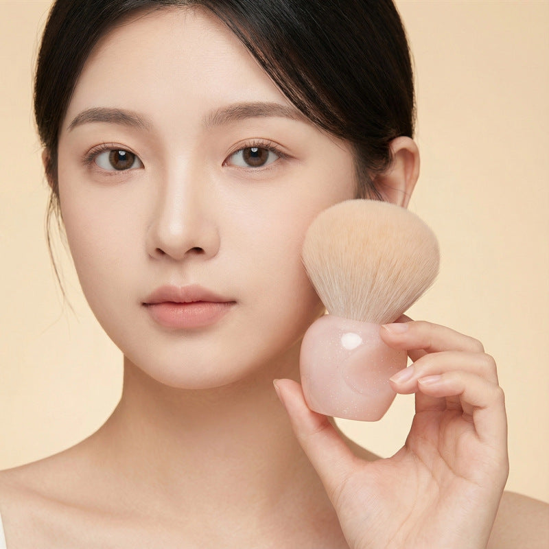 Mini portable powder brush finger storage quick touch-up makeup nail art dust brush foundation blush brush makeup brush