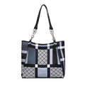 2025 new women's large capacity tote bag - stylish and versatile shoulder bag - color block minimalist design - mommy bag