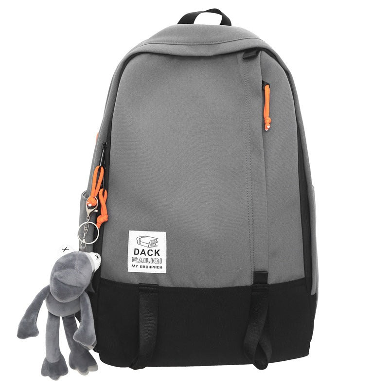 Backpack for middle school students and college students, large capacity travel bag, work clothing bag, abrasion resistant stain-resistant backpack, satchel