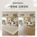 Carpet living room no-wash and wipeable nature medieval style bedroom bedside mat retrofor home coffee table sofa floor mat full cover