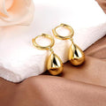aliexpress hot-selling teardrop electroplated silver earrings for women - wholesale