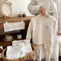 300g shu velvet men's and girls' shu velvet autumn clothes and long trousers intimatessuit home clothes kids home pajamas