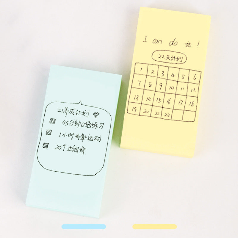 Deli 66305 Post-it notes Color sticky notes Classified index stickers Square note stickers 2 sticky notes 76 * 38
