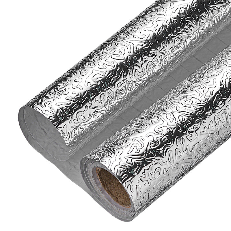 Customized self-adhesive kitchen oil-proof sticker waterproof and high temperature resistant stove cabinet moisture-proof thickened aluminum foil tinfoil wholesale