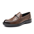 Genuine leather men's soft leather soft sole leather shoes thick sole bean shoes business formal work casual daily leather shoes