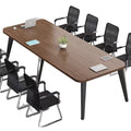 Minimalist modern conference table, long table, small meeting room training table, simple workstation, office desk and chair set