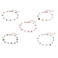 European and american retro natural crushed stone versatile strawberry quartz bracelet anklet - korean style girlfriend/bff gift crystal