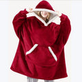 Lazy pullover pajamas, heattech clothing, cashmere tv blanket, hugging hoodie, cold-proof heattech nightgown, home clothes