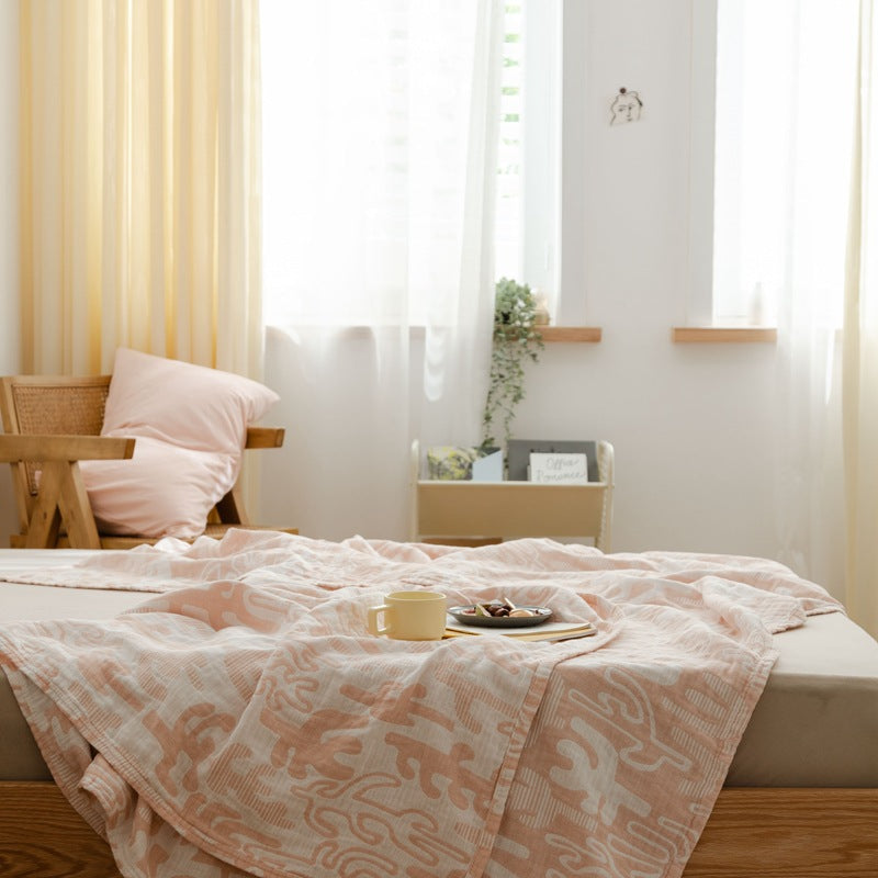 Three-layer gauze quilt adult cotton yarn Xia Liang quilt blanket summer thin towel quilt pure cotton single sheet