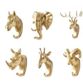European-style decorative wall hooks - super strong adhesive, no-drill door back hooks, multi-purpose deer head hooks for hanging clothes