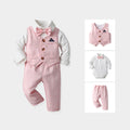 Baby spring & fallnew arrival first birthday dress boys gentleman suit kids vest small suit catching week clothes