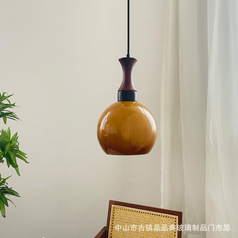 Bauhaus Bedside Chandelier Vintage Italian Space Age Lighting Restaurant Dining Table Bar Single Head Glass Light