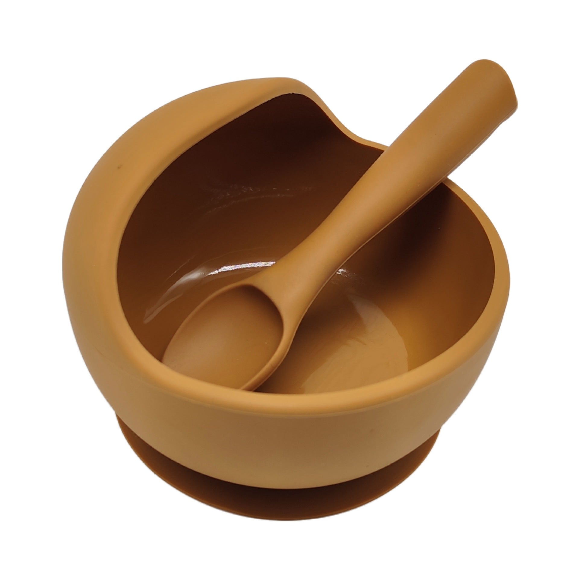 Cross-border supply Children's silicone dinner plates Eating complementary food bowls Anti-drop suction cups Feeding tableware Forks and spoons Silicone bowl sets