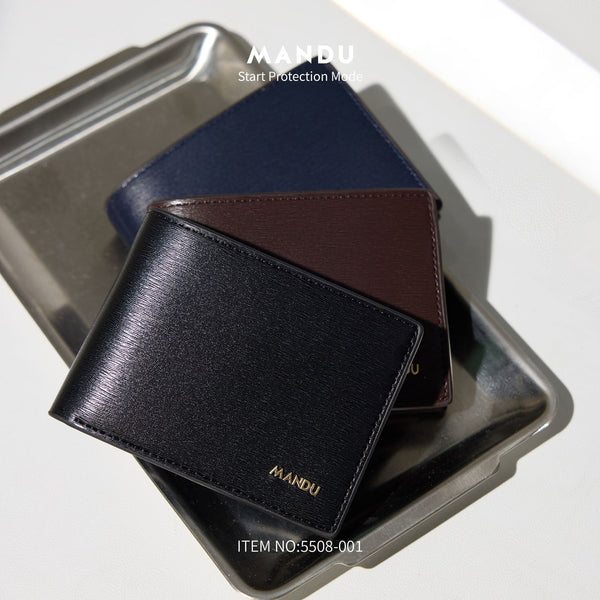 New wallet men's solid color large capacity anti-theft brush multi-functional wallet  wallet men's wholesale