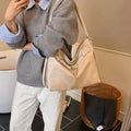 High-end retro women's backpack 2025new arrivaltrendyfall and wintereasiest for matchlarge capacitywork clothing shoulder tote bag